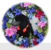 A photo of Sunridge Crystal Princess, a silver standard poodle